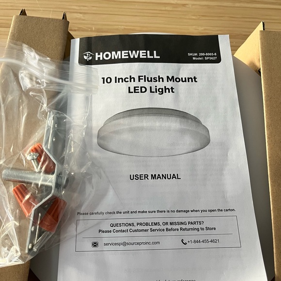 Homewell Flush Mount LED Light 10” Model #SP5627 - Picture 4 of 7